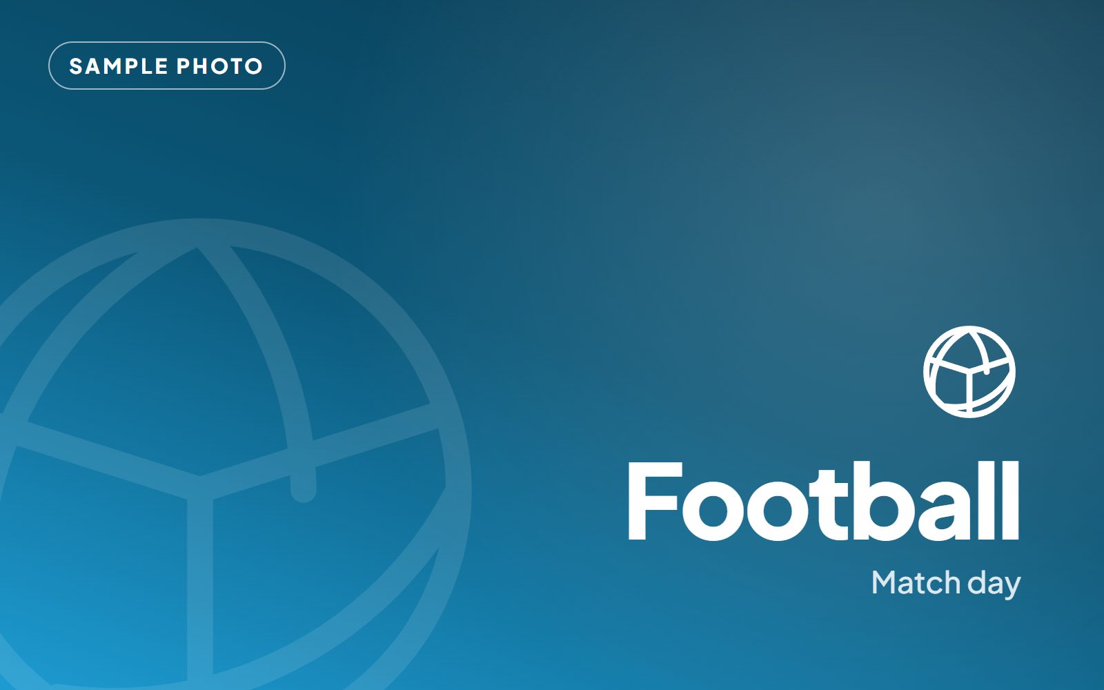 Football – match day (sample photo)