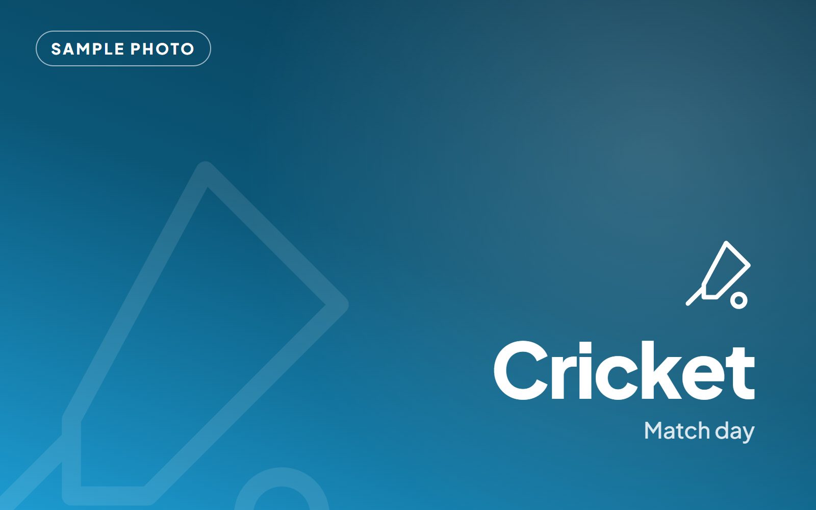 Cricket – match day (sample photo)
