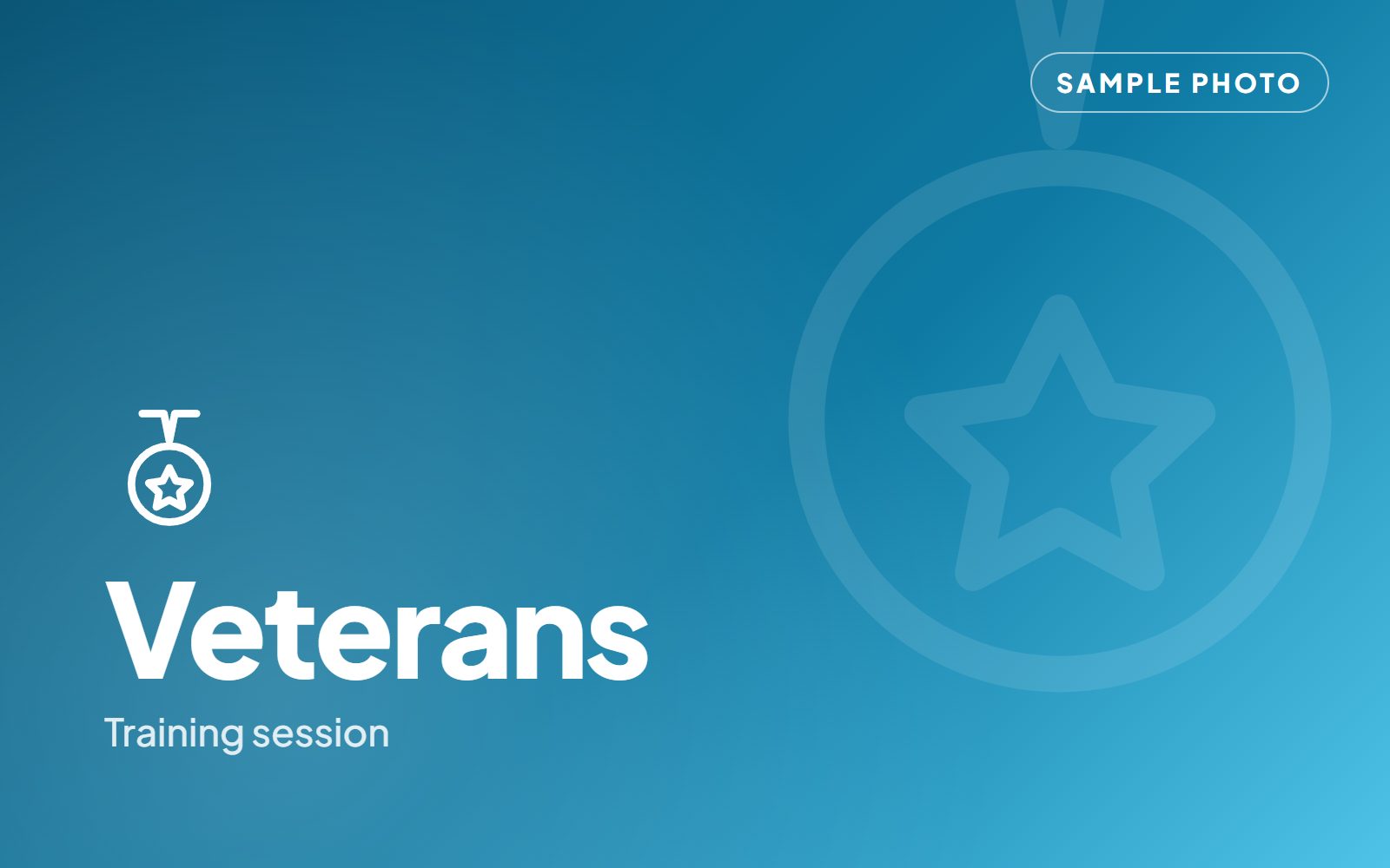 Veterans – training session (sample photo)